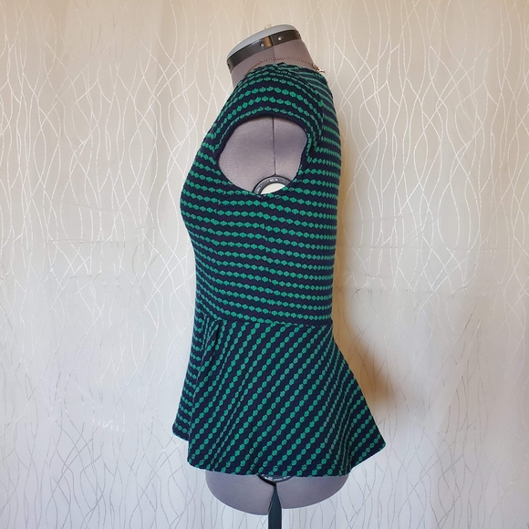 Anthro 9-h15 StCl Peplum short sleeve top size xs - Picture 2 of 8